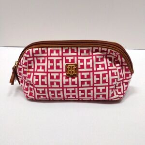Tommy Hilfiger Red and White Pouch Clutch Bag